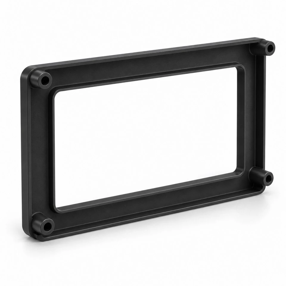 Custom Injection Molded ABS Display Mounting Bezels factory