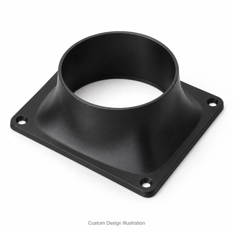 Custom Injection Molded ABS Fan Air Shrouds Custom Injection Molded ABS Fan Air Shrouds