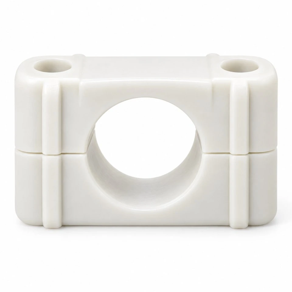 Custom Injection Molded Nylon Pipe Clamps factory Custom Injection Molded Nylon Pipe Clamps factory