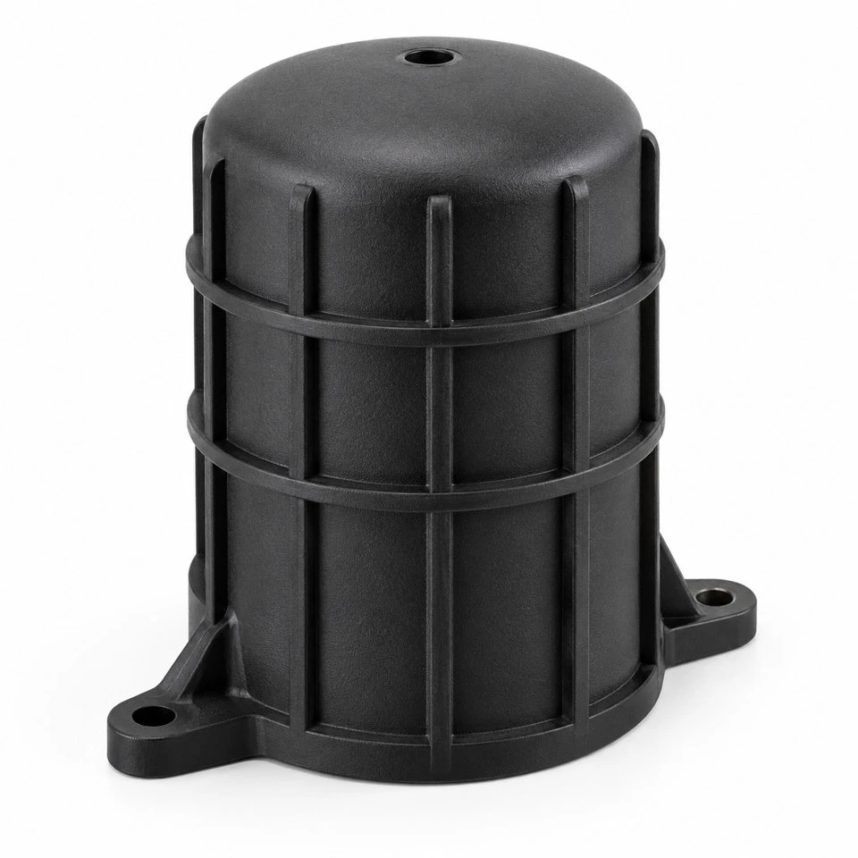 Custom Injection Molded Nylon Ribbed Housings Custom Injection Molded Nylon Ribbed Housings