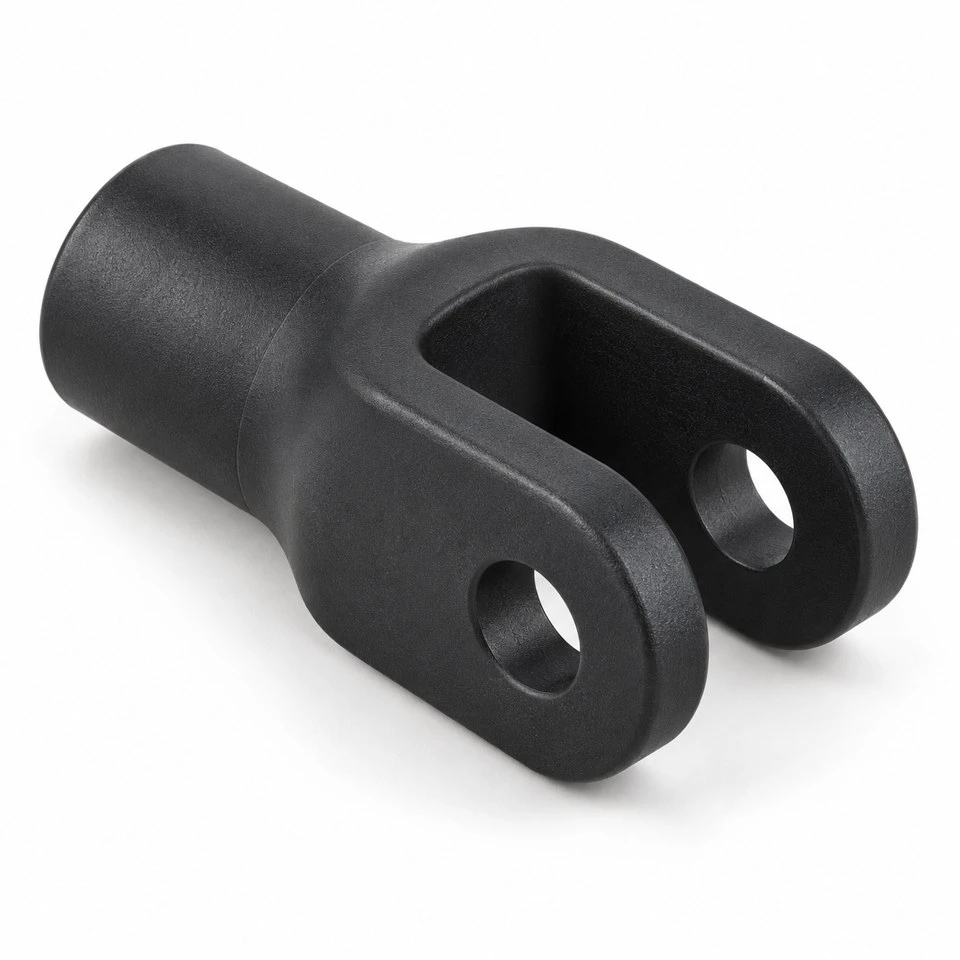 Custom PA66 Nylon Clevis Linkage Ends Custom PA66 Nylon Clevis Linkage Ends