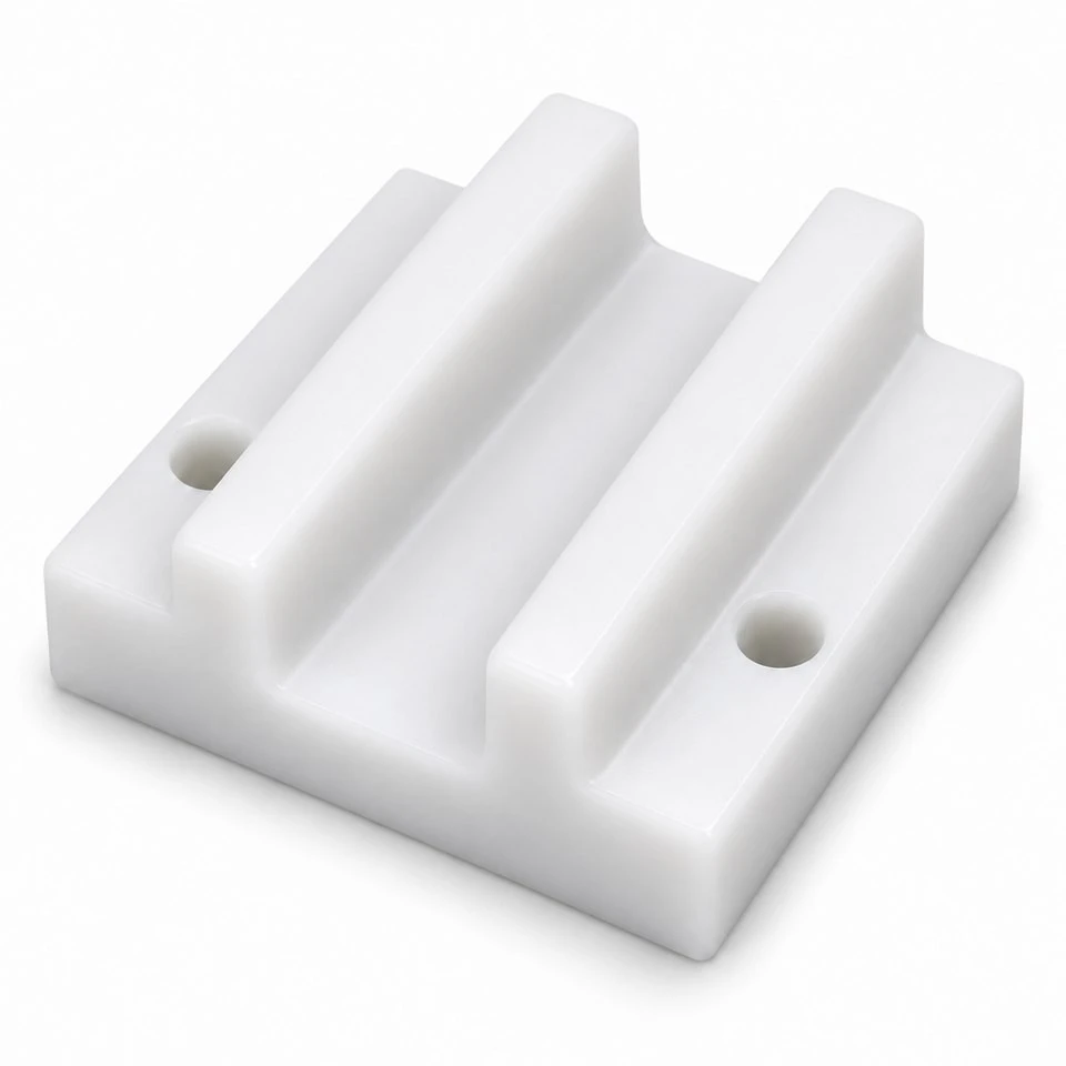 Custom Injection Molded POM Conveyor Guide Blocks factory