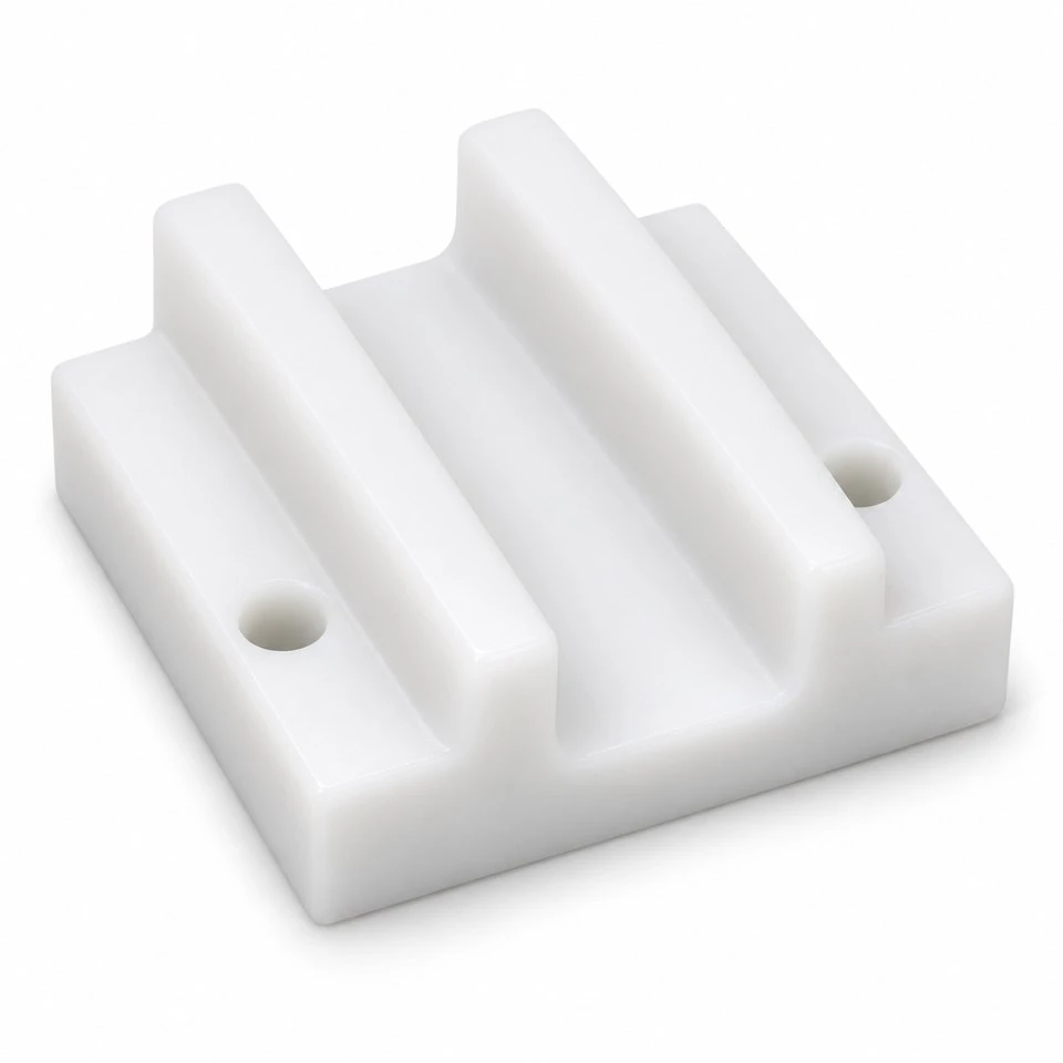 Custom Injection Molded POM Conveyor Guide Blocks
