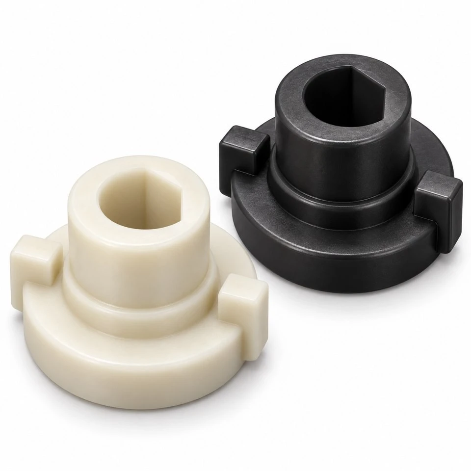 Custom POM Valve Actuator Shaft Couplings high quality Custom POM Valve Actuator Shaft Couplings high quality