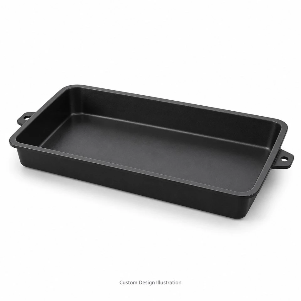 Custom Injection Molded PP Equipment Drip Trays Custom Injection Molded PP Equipment Drip Trays