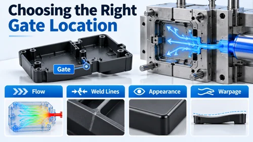 How Should You Choose the Right Gate Location for Injection Molded Plastic Pa...