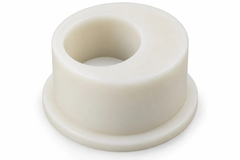 product-1-1 Offset axial bore and unequal wall thickness in a POM eccentric bushing