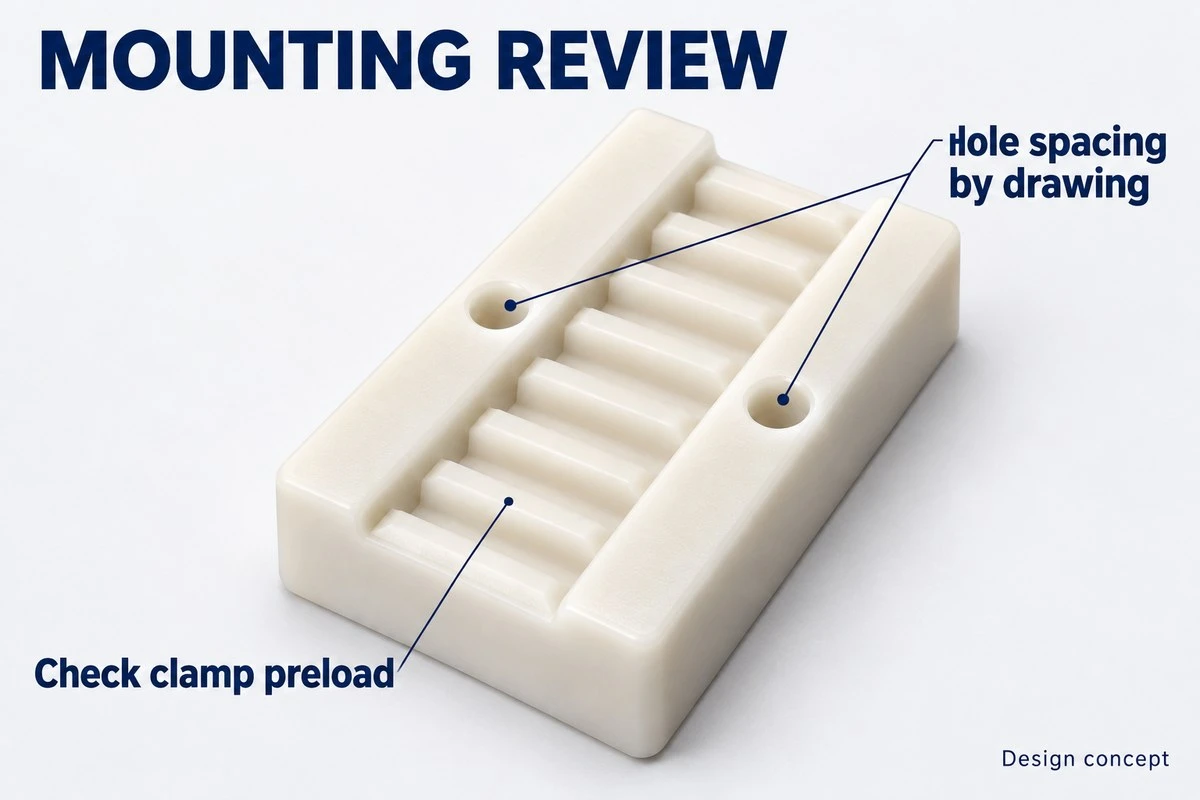 product-1-1 Timing belt clamp mounting hole and preload review concept