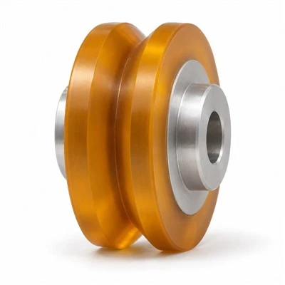Custom Polyurethane V-Groove Guide Wheels